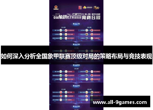 如何深入分析全国象甲联赛顶级对局的策略布局与竞技表现